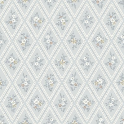 Dutch Sommarang- Trellis Blue 16016